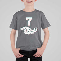 Number 7 T Shirt For Kid Matching 67 Meme Costume 7th Birthday 7 Years - Wonder Print Shop