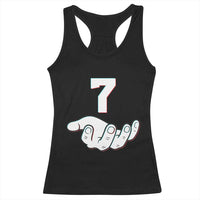 Number 7 Racerback Tank Top Matching 67 Meme Costume 7th Birthday 7 Years - Wonder Print Shop