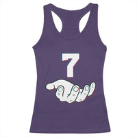 Number 7 Racerback Tank Top Matching 67 Meme Costume 7th Birthday 7 Years - Wonder Print Shop