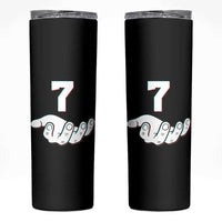 Number 7 Skinny Tumbler Matching 67 Meme Costume 7th Birthday 7 Years - Wonder Print Shop