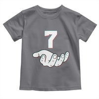 Number 7 Toddler T Shirt Matching 67 Meme Costume 7th Birthday 7 Years - Wonder Print Shop