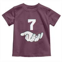 Number 7 Toddler T Shirt Matching 67 Meme Costume 7th Birthday 7 Years - Wonder Print Shop