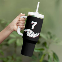Number 7 Tumbler With Handle Matching 67 Meme Costume 7th Birthday 7 Years - Wonder Print Shop