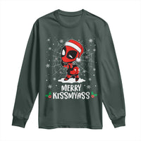 Funny Christmas Long Sleeve Shirt Merry Kissmyass Cute Spider-Women Santa Sarcastic Xmas