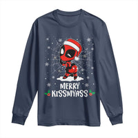 Funny Christmas Long Sleeve Shirt Merry Kissmyass Cute Spider-Women Santa Sarcastic Xmas