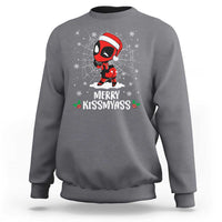 Funny Christmas Sweatshirt Merry Kissmyass Cute Spider-Women Santa Sarcastic Xmas - Wonder Print Shop