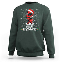 Funny Christmas Sweatshirt Merry Kissmyass Cute Spider-Women Santa Sarcastic Xmas - Wonder Print Shop