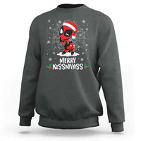 Funny Christmas Sweatshirt Merry Kissmyass Cute Spider-Women Santa Sarcastic Xmas - Wonder Print Shop