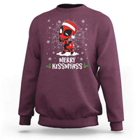 Funny Christmas Sweatshirt Merry Kissmyass Cute Spider-Women Santa Sarcastic Xmas - Wonder Print Shop