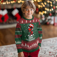 Funny Xmas Ugly Christmas Sweater Merry Kissmyass Cute Spider-Women Santa Sarcastic Xmas - Wonder Print Shop