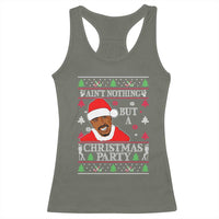 Funny Christmas Racerback Tank Top Funny Ain't No Party Like a Diddy Party Ugly Christmas Sweater