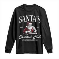 Funny Christmas Long Sleeve Shirt Santas Cocktail Club Christmas Espresso Martini Dirty Martini