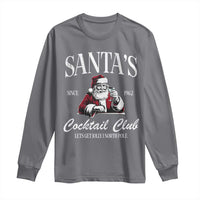 Funny Christmas Long Sleeve Shirt Santas Cocktail Club Christmas Espresso Martini Dirty Martini
