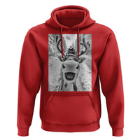 Funny Reindeer Selfie Christmas Hoodie