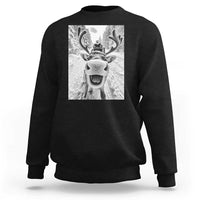 Funny Reindeer Selfie Christmas Sweatshirt - Wonder Print Shop