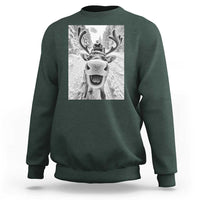 Funny Reindeer Selfie Christmas Sweatshirt - Wonder Print Shop