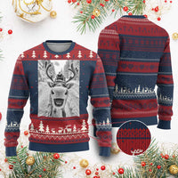 Funny Reindeer Selfie Ugly Christmas Sweater - Wonder Print Shop