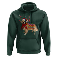 Golden Retriever Christmas Hoodie Gift for Dog Lover Happy New Year Xmas Lights