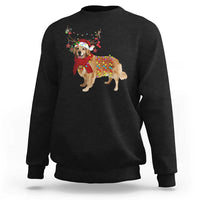 Golden Retriever Christmas Sweatshirt Gift for Dog Lover Happy New Year Xmas Lights - Wonder Print Shop
