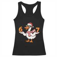 67 Christmas Silly Goose Racerback Tank Top 6 7 Meme Funny Six Seven Gen Alpha Slang - Wonder Print Shop