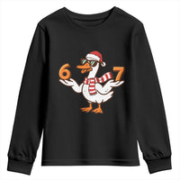 67 Christmas Silly Goose Youth Sweatshirt 6 7 Meme Funny Six Seven Gen Alpha Slang - Wonder Print Shop