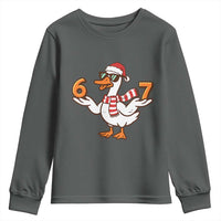 67 Christmas Silly Goose Youth Sweatshirt 6 7 Meme Funny Six Seven Gen Alpha Slang - Wonder Print Shop