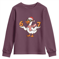 67 Christmas Silly Goose Youth Sweatshirt 6 7 Meme Funny Six Seven Gen Alpha Slang - Wonder Print Shop