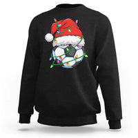 Soccer Christmas Sweatshirt Santa Hat Sports Xmas Pajamas - Wonder Print Shop