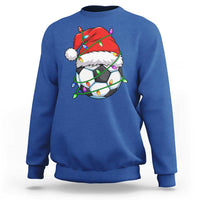 Soccer Christmas Sweatshirt Santa Hat Sports Xmas Pajamas - Wonder Print Shop