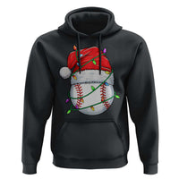 Christmas Baseball Hoodie Santa Hat Sports Men Boys Xmas Pajamas - Wonder Print Shop