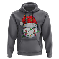Christmas Baseball Hoodie Santa Hat Sports Men Boys Xmas Pajamas - Wonder Print Shop