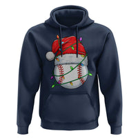 Christmas Baseball Hoodie Santa Hat Sports Men Boys Xmas Pajamas - Wonder Print Shop