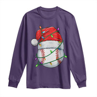 Christmas Baseball Long Sleeve Shirt Santa Hat Sports Men Boys Xmas Pajamas - Wonder Print Shop