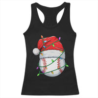 Christmas Baseball Racerback Tank Top Santa Hat Sports Men Boys Xmas Pajamas - Wonder Print Shop
