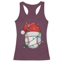 Christmas Baseball Racerback Tank Top Santa Hat Sports Men Boys Xmas Pajamas - Wonder Print Shop