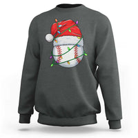 Christmas Baseball Sweatshirt Santa Hat Sports Men Boys Xmas Pajamas - Wonder Print Shop