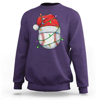 Christmas Baseball Sweatshirt Santa Hat Sports Men Boys Xmas Pajamas - Wonder Print Shop