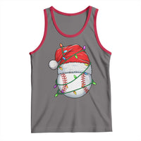 Christmas Baseball Tank Top Santa Hat Sports Men Boys Xmas Pajamas - Wonder Print Shop