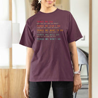 Retro Vintage Things We Did Didnt Want Will Wont Do T Shirt For Women - Wonder Print Shop
