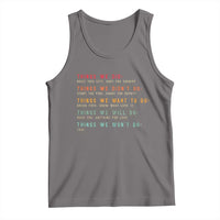 Retro Vintage Things We Did Didnt Want Will Wont Do Tank Top - Wonder Print Shop