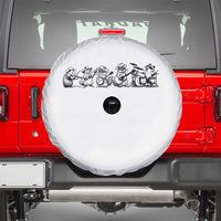 Animal Band Spare Tire Cover Funny Forest Animals Playing Instruments Vintage Music Lovers - Wonder Print Shop