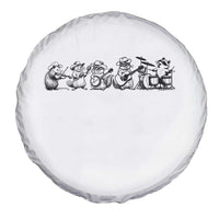 Animal Band Spare Tire Cover Funny Forest Animals Playing Instruments Vintage Music Lovers - Wonder Print Shop
