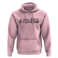 Animal Band Hoodie Funny Forest Animals Playing Instruments Vintage Music Lovers - Wonder Print Shop