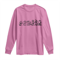 Animal Band Long Sleeve Shirt Funny Forest Animals Playing Instruments Vintage Music Lovers - Wonder Print Shop