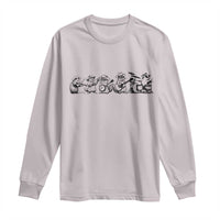 Animal Band Long Sleeve Shirt Funny Forest Animals Playing Instruments Vintage Music Lovers - Wonder Print Shop