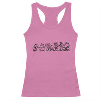 Animal Band Racerback Tank Top Funny Forest Animals Playing Instruments Vintage Music Lovers - Wonder Print Shop
