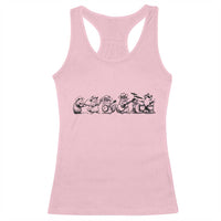 Animal Band Racerback Tank Top Funny Forest Animals Playing Instruments Vintage Music Lovers - Wonder Print Shop