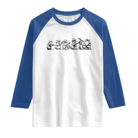 Animal Band Raglan Shirt Funny Forest Animals Playing Instruments Vintage Music Lovers - Wonder Print Shop