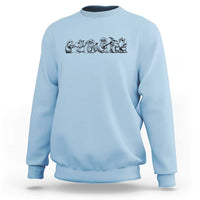 Animal Band Sweatshirt Funny Forest Animals Playing Instruments Vintage Music Lovers - Wonder Print Shop