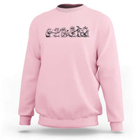 Animal Band Sweatshirt Funny Forest Animals Playing Instruments Vintage Music Lovers - Wonder Print Shop